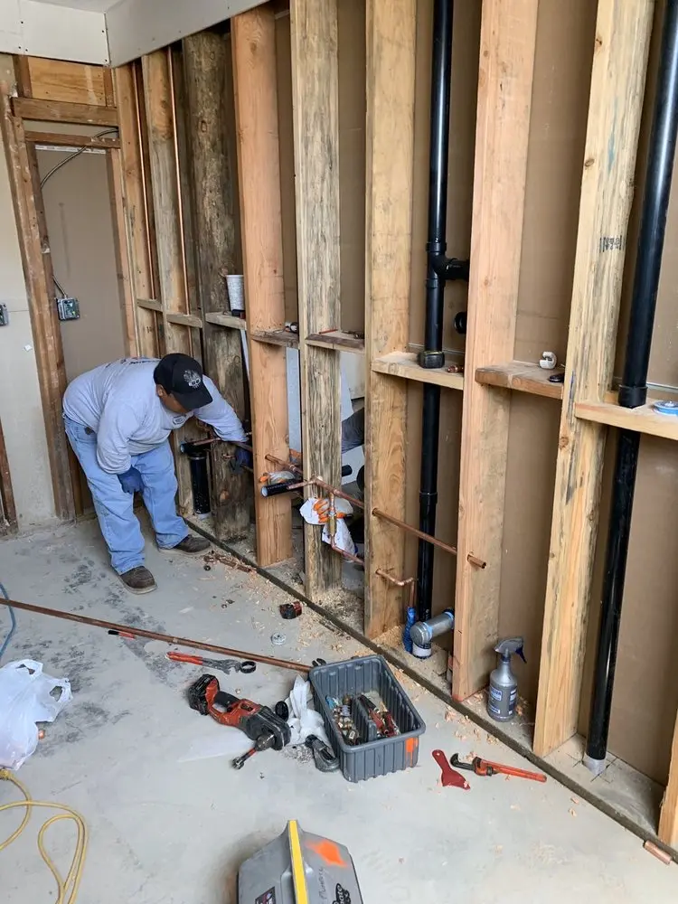 Commercial rough-in plumbing for Water Heater Replacement in Strausstown
